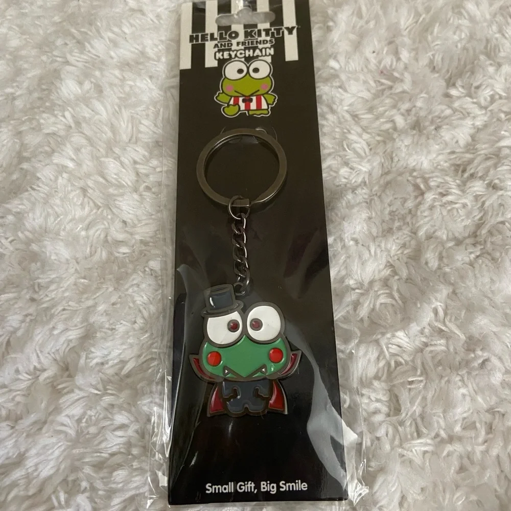 Hello Kitty Keroppi Vampire Costume Collectible Halloween Keychain- NEW